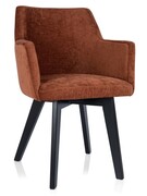 Solidne krzesło tapicerowane Rene Velvet + kolory JARDEX