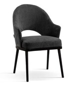 Krzesło do jadalni Oggie - z podłokietnikami i drewnianymi nóżkami Atreve Sp zoo