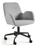 Fotel obrotowy BRAVO jasnoszary na kółkach czarnych Unique Sp z.o.o