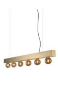 Lampa wisząca ALVOR 6 złota Amplex