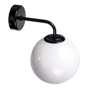 Kinkiet Loft minimalistyczny B56 Czarny biały klosz kula Origins of Light