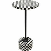 KARE stolik DOMERO CHESS 25 biało-czarny Kare Design