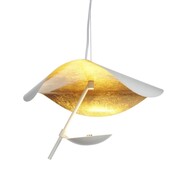 Lampa wisząca ENIGMA LED biało złota 40 cm Step into design