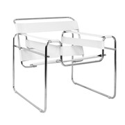 Fotel IVAN biały - ekoskóra KING HOME