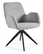 Krzesło obrotowe BRAVA jasnoszare tapicerowane Unique Sp z.o.o