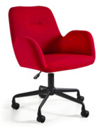 Fotel obrotowy BRAVO czerwony na kółkach czarnych Unique Sp z.o.o