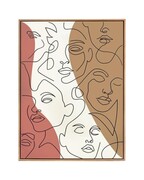 KARE obraz FACCIA ARTE TRI COLORE 90x120 cm Kare Design
