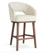 Hoker drewniany tapicerowany MONES + kolory Atreve Sp zoo