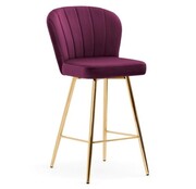 Hoker tapicerowany KUKKA złote nóżki + kolory Atreve Sp zoo