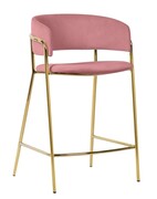 Krzesło barowe DELTA 65 różowe KING HOME