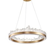 Lampa wisząca MONTANA 60 cm - LED, złoty kryształowy ring Step into design