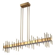 Lampa wisząca ARCHITETTO 130 cm - LED, złota dekoracyjna listwa Step into design