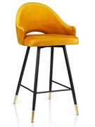 Hoker tapicerowany ROSA 68 cm kubełkowy + Velvet kolory JARDEX