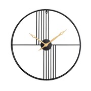 KARE zegar STRINGS 60 czarno-złoty Kare Design