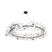 Lampa wisząca BOTANIKA 80 cm -czarna, G9, regulowana, designerska Step into design