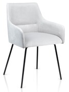 Kubełkowe krzesło tapicerowane Vito z podłokietnikami + kolory JARDEX