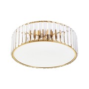 Plafon sufitowy glamour MAGIA 40 cm - złoty szczotkowany, kryształy K9 Step into design