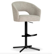 Hoker tapicerowany MONES na jednej obrotowej nodze + kolory Atreve Sp zoo