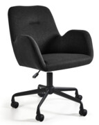 Fotel obrotowy BRAVO czarny na kółkach czarnych Unique Sp z.o.o
