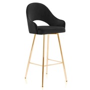 Hoker tapicerowany OGGIE złota podstawa Atreve Sp zoo