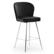 Hoker tapicerowany Linei chrom Atreve Sp zoo