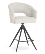 Hoker obrotowy MONES czarne metalowe nogi + kolory Atreve Sp zoo