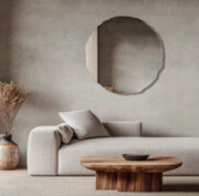 Lustro nowoczesne ERA bez ramy, o nieregularnych krawędziach GieraDesign
