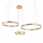 Lampa wisząca ARKADIA LED Trio 40/60/80 cm – złoty połysk Step into design