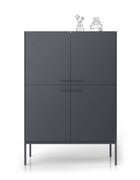 Komoda INTRE grafitowa + kolory MIDSTY