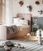 Designerskie łóżko dziecięce POPPI velvet Happy Barok