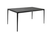 Stół SLIM 140x80 czarny - ceramiczny marmur, aluminium KING HOME