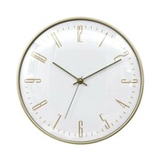 Zegar ścienny Luce biały/złoty Intesi