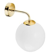 Kinkiet Loft B56 Mosiądz biały mleczny klosz kula Origins of Light