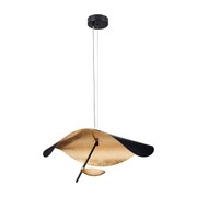 Lampa wisząca ENIGMA LED czarno złota 40 cm Step into design