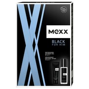 Mexx Black For Him SET: Dezodorant w sprayu v skle 75ml + Żel pod prysznic 50ml Mexx 86