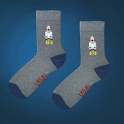 SKARPETY MĘSKIE NASA RAKIETA KOSMICZNA Krebo