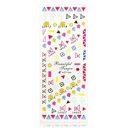 Naklejki wodne do paznokci arkusz 12,5 x 5,5 cm hot Nr 240 Allepaznokcie