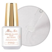 Top Liquid Glass Pro Salon Molly Nails no wipe bez przemywania HEMA/Di-HEMA Free clear 15g Molly Nails