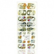 Naklejki wodne do paznokci arkusz 12,7 x 5,5 cm hot Nr 346 Allepaznokcie