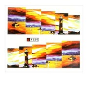 Naklejki wodne do paznokci arkusz 6,5 x 5,5 cm na 10 palców a Nr 169 Allepaznokcie