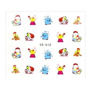 Naklejki wodne do paznokci bajkowe YB-610 Allepaznokcie