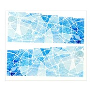 Naklejki wodne do paznokci arkusz 6,5 x 5,5cm na 10 palców YB Nr 755 Allepaznokcie