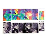 Naklejki wodne do paznokci arkusz 9 x 5,5 cm a Nr 673 Allepaznokcie