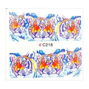 Naklejki wodne do paznokci arkusz 7 x 6,5 cm na 10 palców c Nr 218 Allepaznokcie