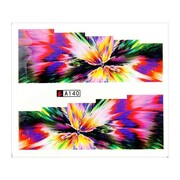 Naklejki wodne do paznokci arkusz 6,5 x 5,5 cm na 10 palców Nr a140 Allepaznokcie