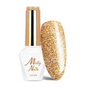 Lakier hybrydowy LED/UV Gel Polish Molly Nails Sensual Nr 208 Aurelie HEMA/Di-HEMA Free 8g Molly Nails