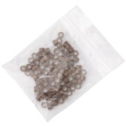 Mikroringi z silikonem do przedłużania włosów 4,5 mm kolor Nr 5 woreczek 100 szt Allepaznokcie