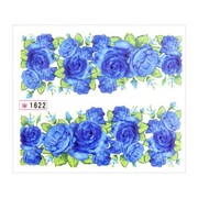 Naklejki wodne do paznokci arkusz 6,5 x 5,5cm na 10 palców Nr 1622 Allepaznokcie