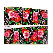 Naklejki wodne do paznokci arkusz 6,5 x 5,5 cm na 10 palców yb Nr 1893 Allepaznokcie