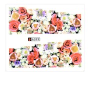 Naklejki wodne do paznokci arkusz 6,5 x 5,5 cm na 10 palców a Nr 099 Allepaznokcie